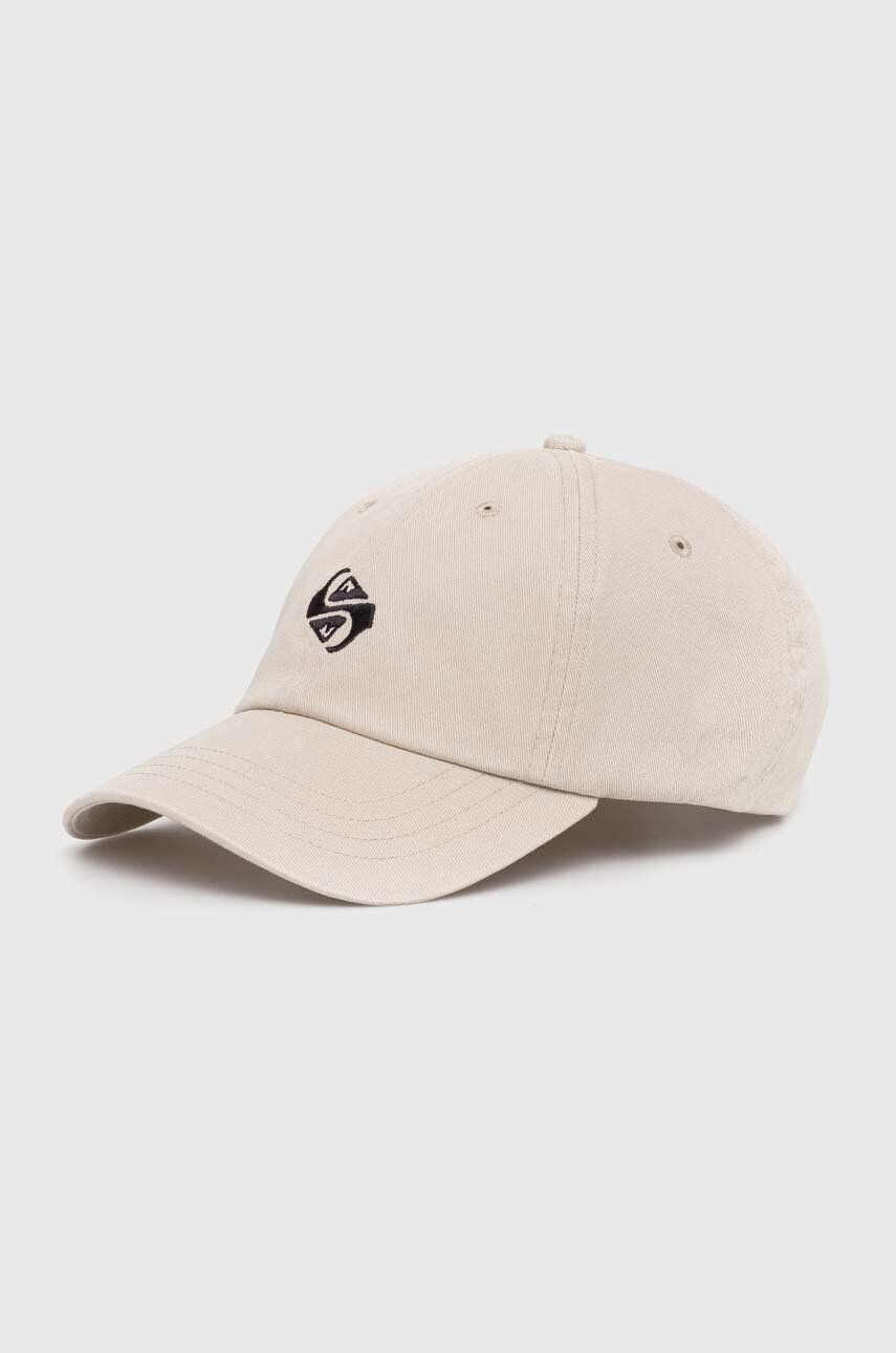 

Хлопковая бейсболка Quiksilver, бежевый