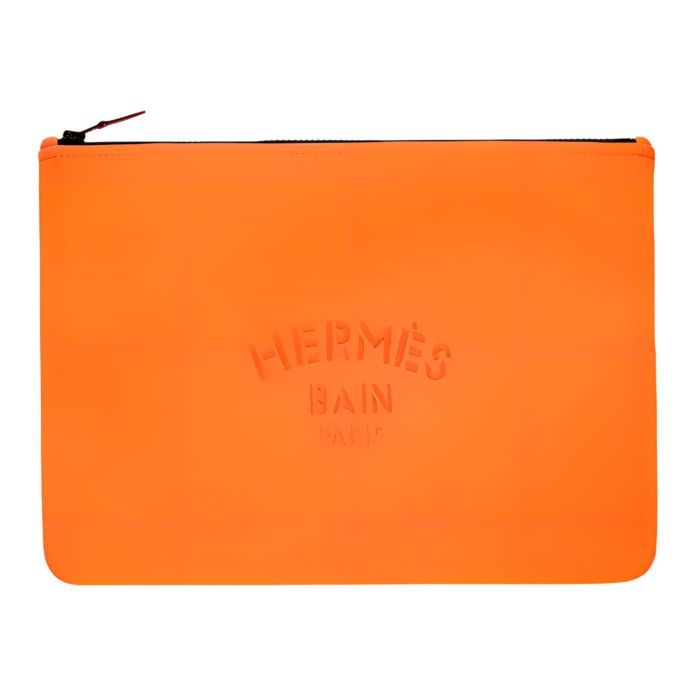 

HERMES Необейн полиамидная муфта большая женская оранжевая