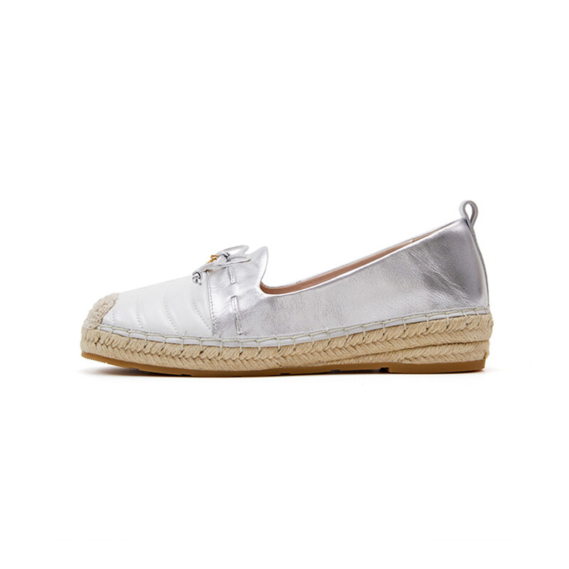 

Эспадрильи женские Streamer Silver + White Marie Claire