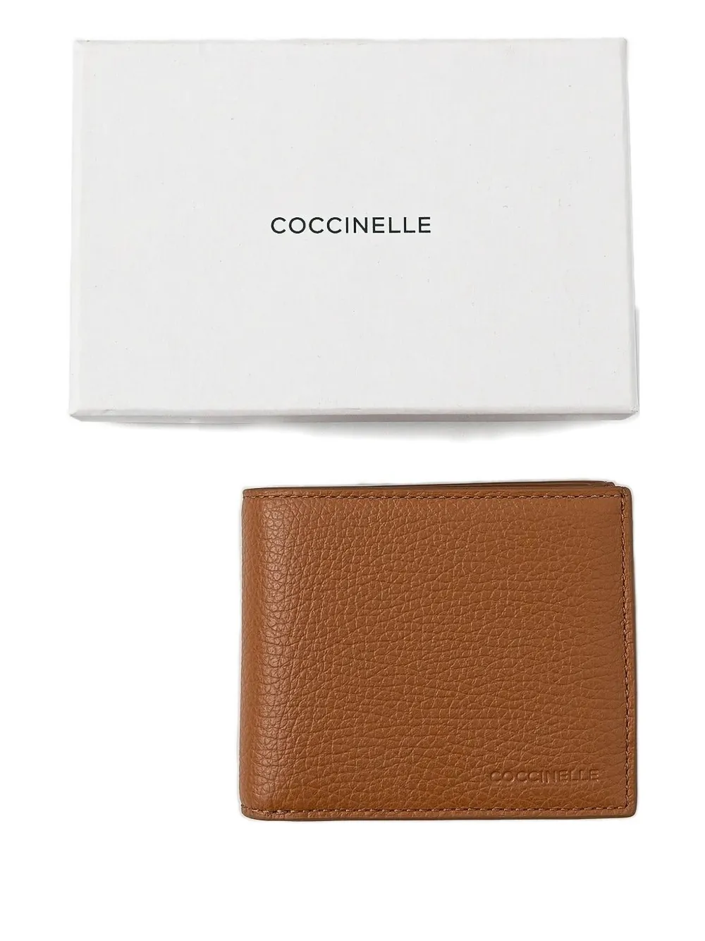 

Складной кожаный картхолдер Coccinelle, коричневый
