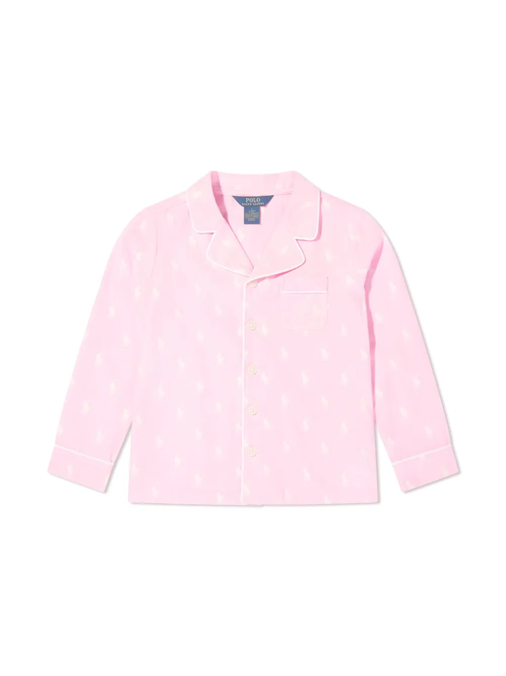 Пижама с логотипом POLO RALPH LAUREN KIDS, розовый — фото 3
