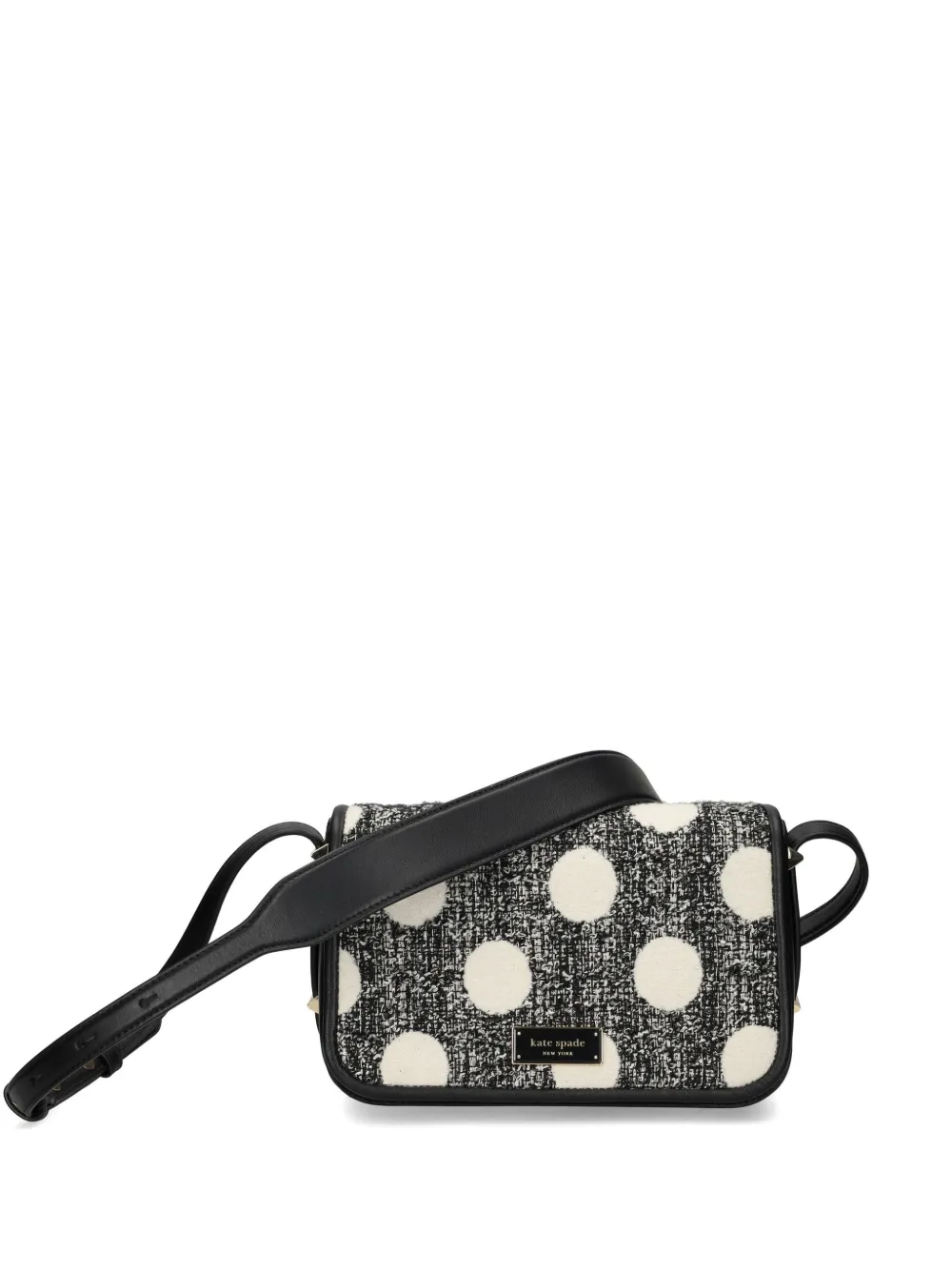 

Твидовая сумка через плечо Kate Spade, черный