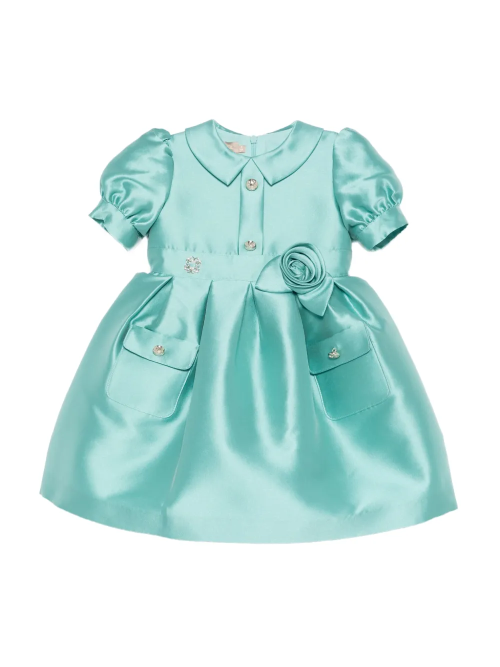 

Платье с розами ELIE SAAB JUNIOR, синий