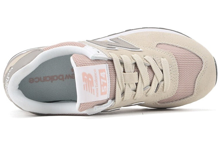 Беговые кроссовки (WMNS) New Balance 574 'Beige Grey White', кремовый — фото 3