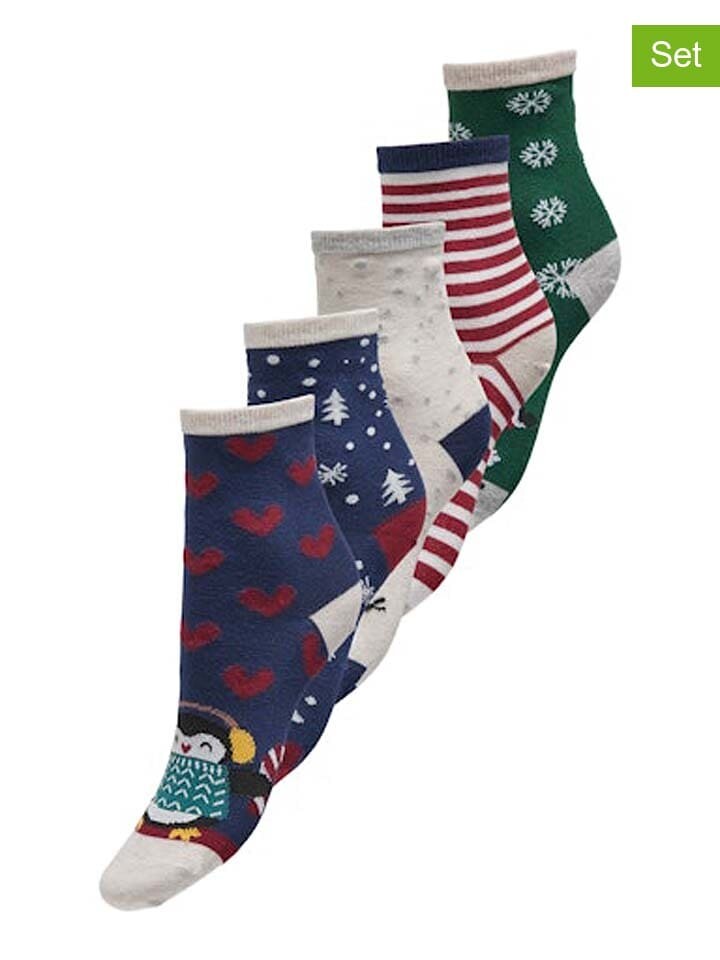 

Носки ONLY 5er-Set: Socken, цвет Dunkelblau/Grau/Grün