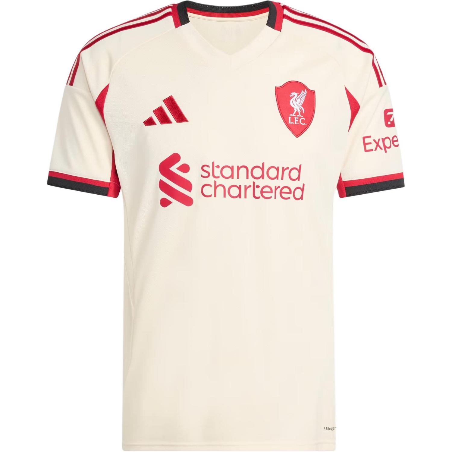 

Футболка Free Shipping With AdiClub Liverpool Fc 25/26 Away Jersey Adidas, белый