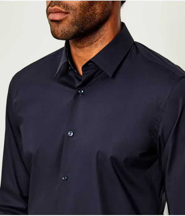 H-Hank-S-Kent-C3-253 футболка slim fit Boss, темно-синий — фото 4