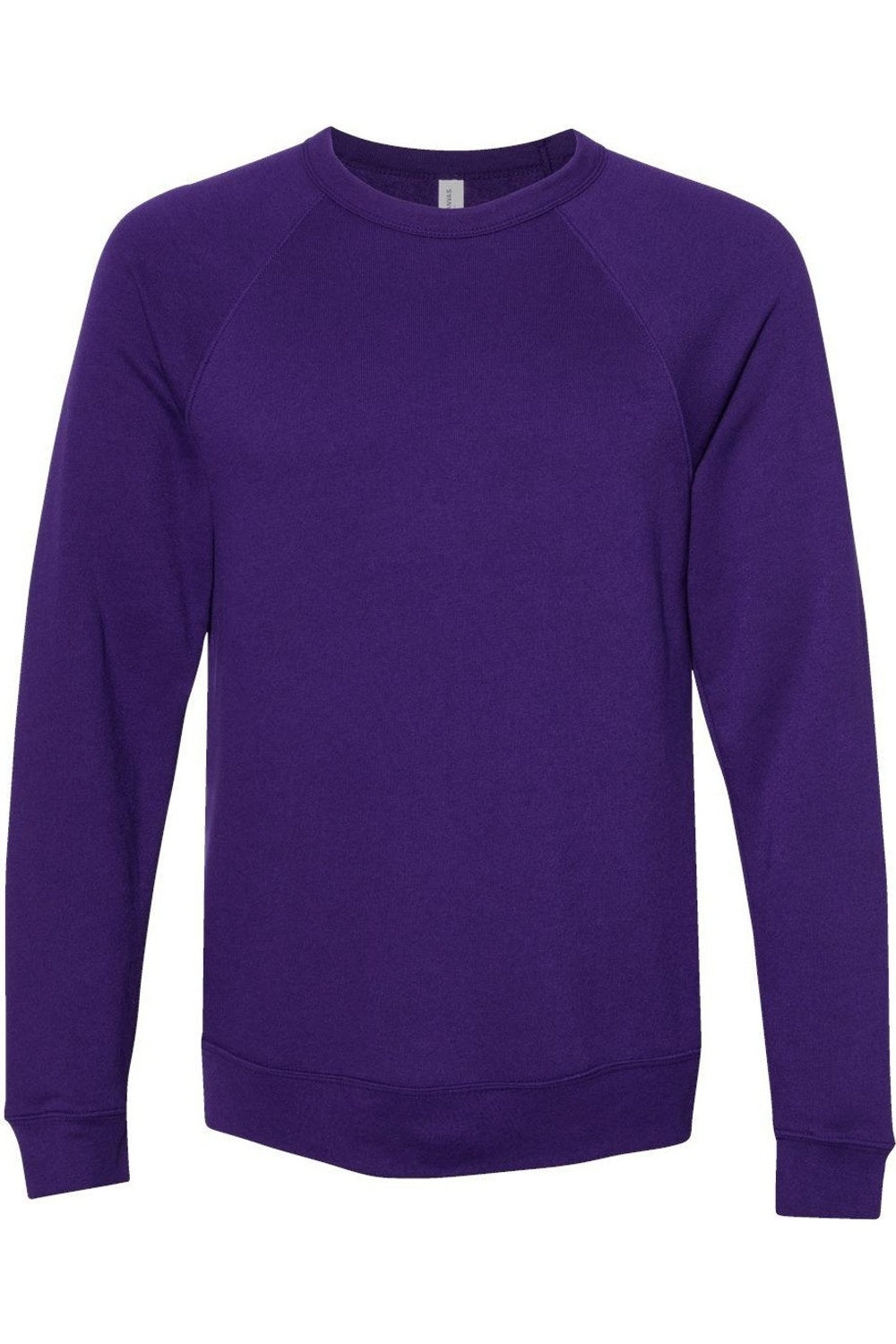 

Толстовка BELLA + CANVAS из флисовой губки с круглым вырезом и рукавами реглан, цвет team purple