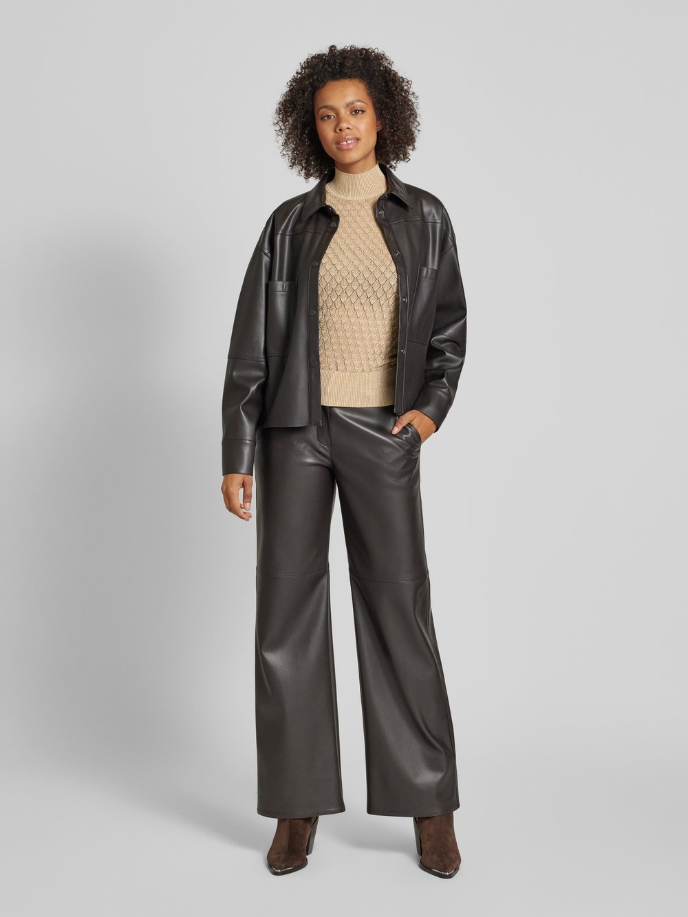 

Топ с воротником-стойкой Scotch & Soda, золотой