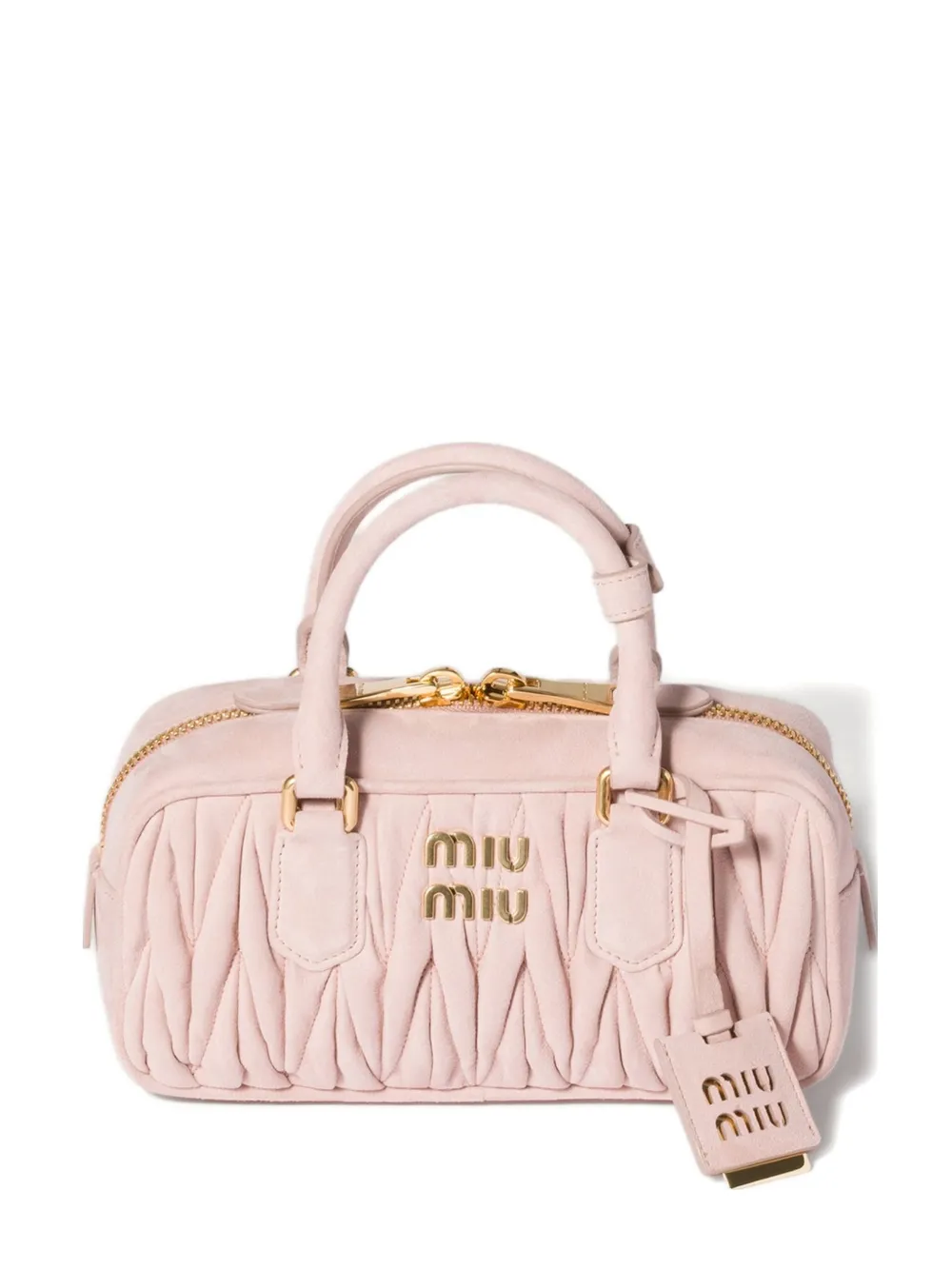 

Сумка Arcadie из стеганой замши Miu Miu, розовый