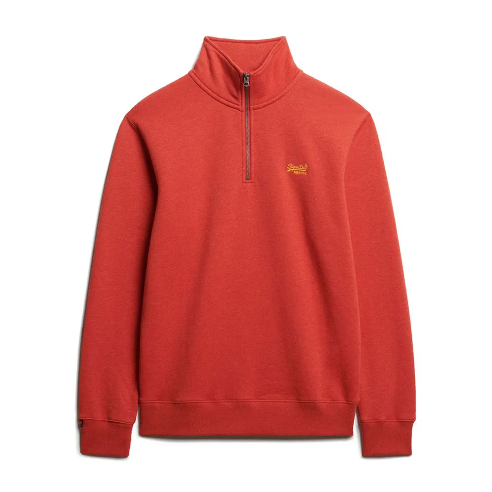 

Толстовка Superdry Essential Logo Henley, оранжевый