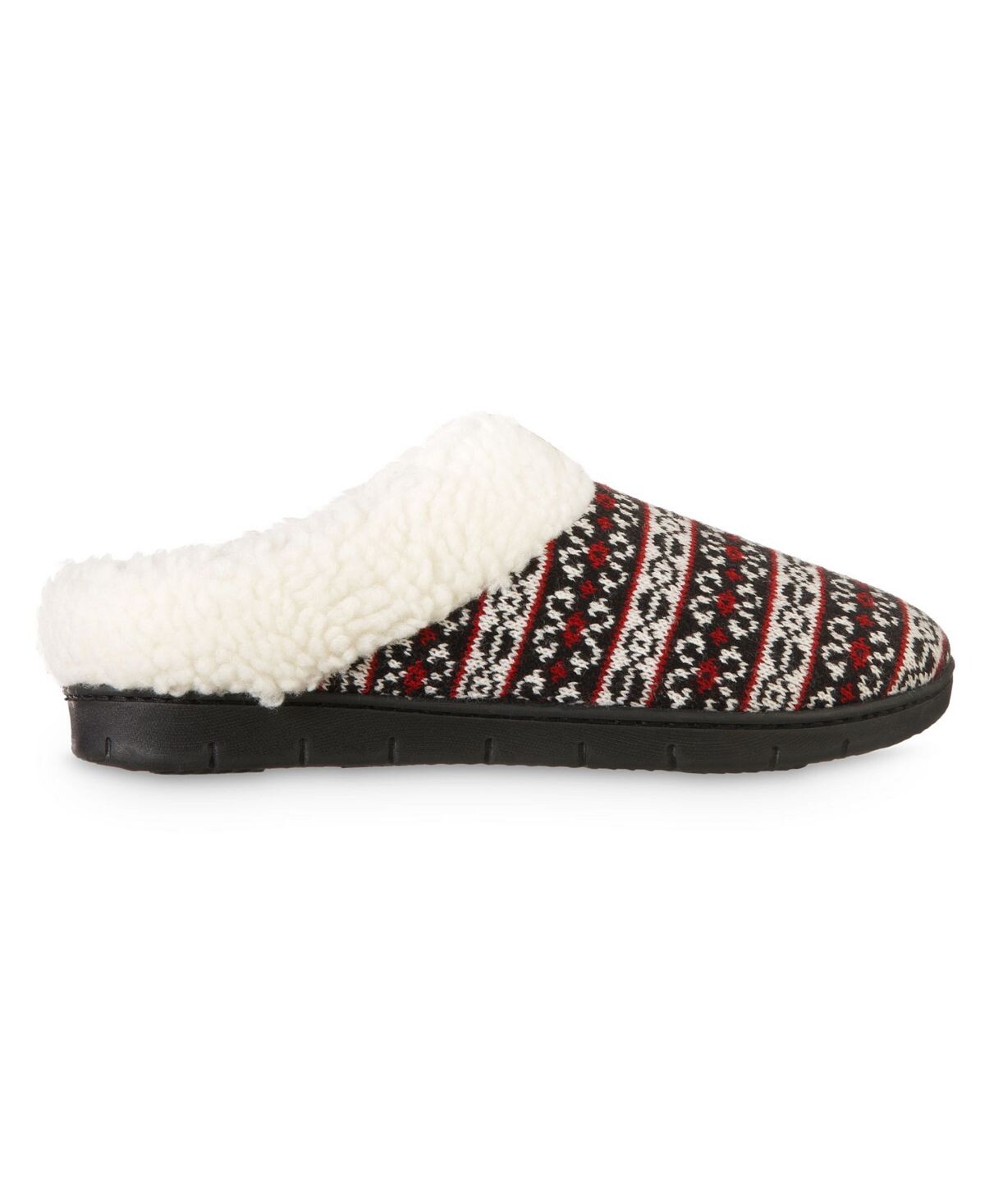 

Женские тапочки Fairisle Knit Braelyn с капюшоном Isotoner Signature, черный
