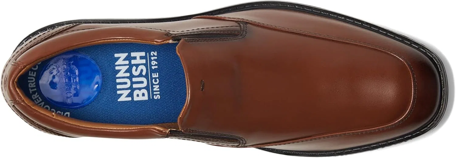 Лоферы Nunn Bush Stark Moccasin Toe Slip-On, Cognac — фото 2