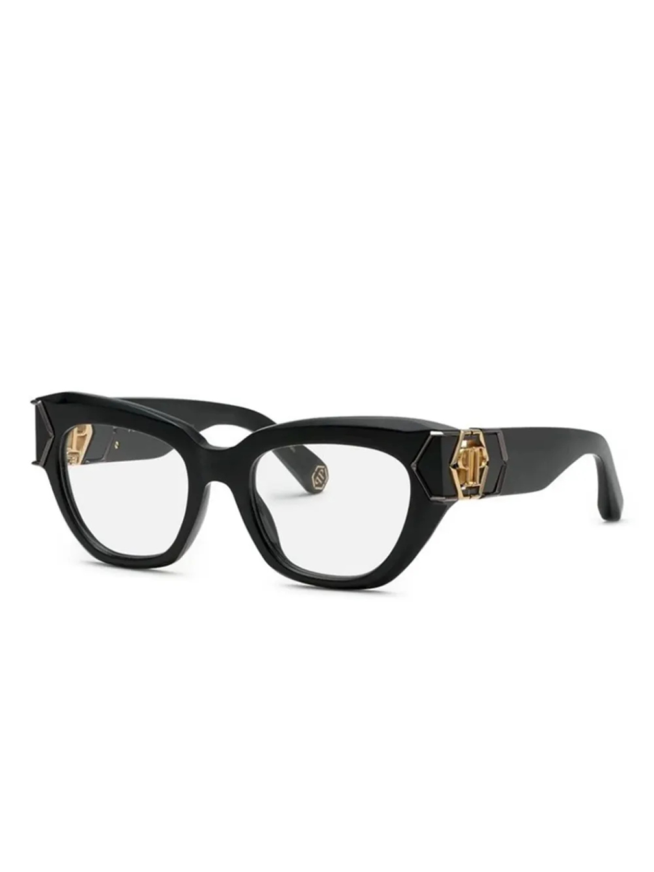 

Очки Philipp Plein Eyewear logo engraved frames, черный