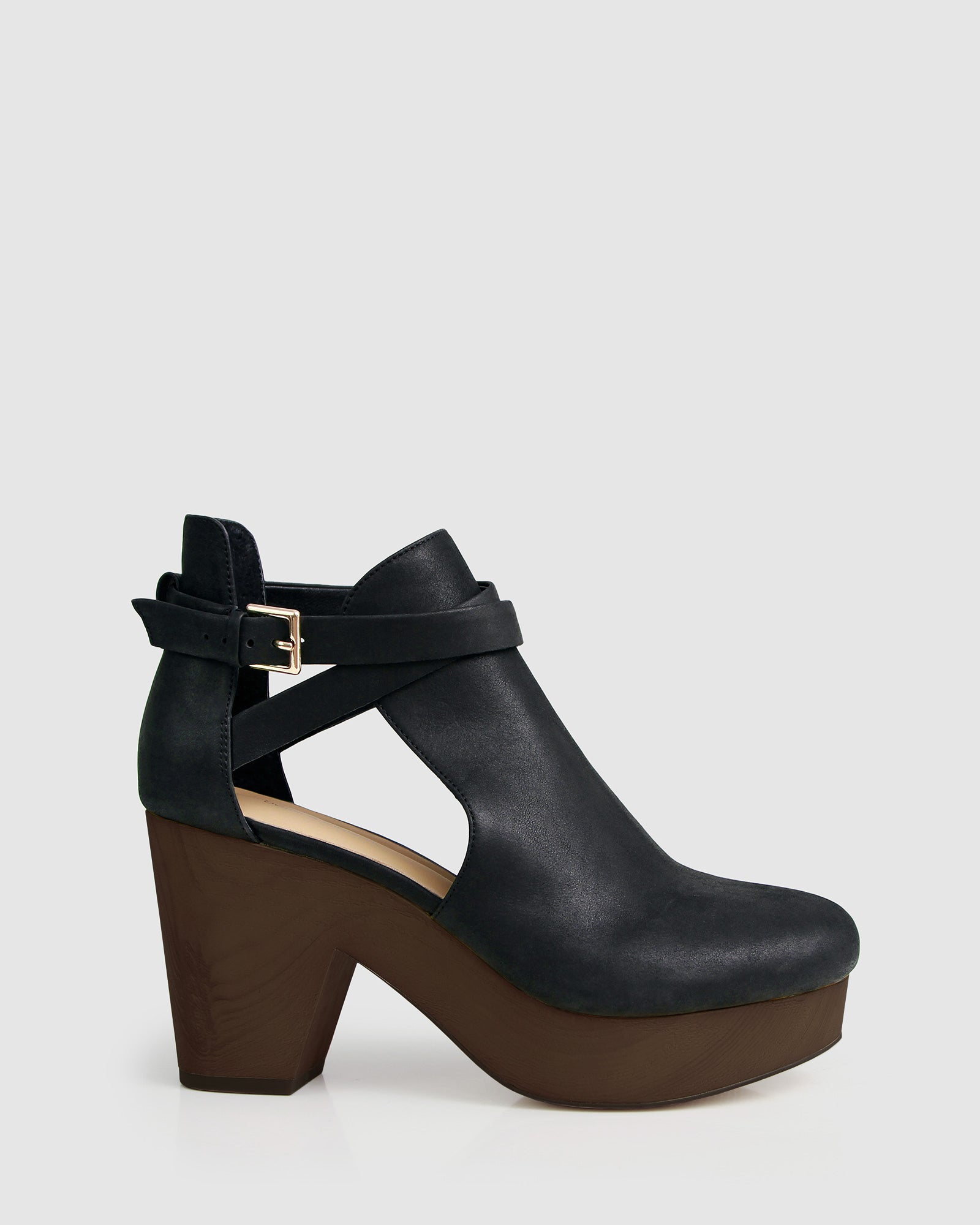 Ботильоны Fearless Clog Belle&Bloom, цвет black/chocolate