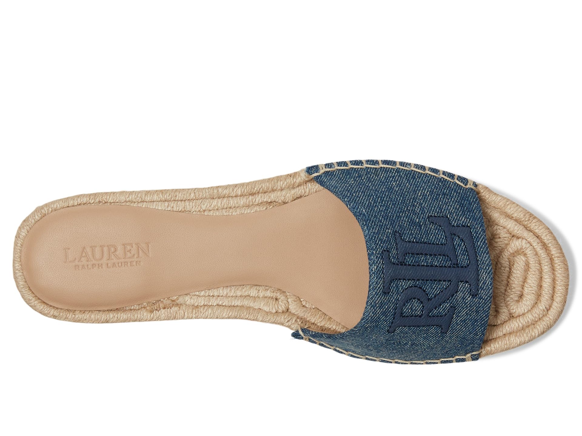 Сандалии Lauren Ralph Lauren Polly Washed Denim Espadrille, цвет Oxford Blue — фото 2