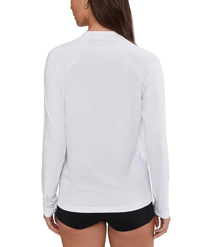 Футболка Dri-FIT UV Long Sleeve Hydroguard Nike, White — фото 4