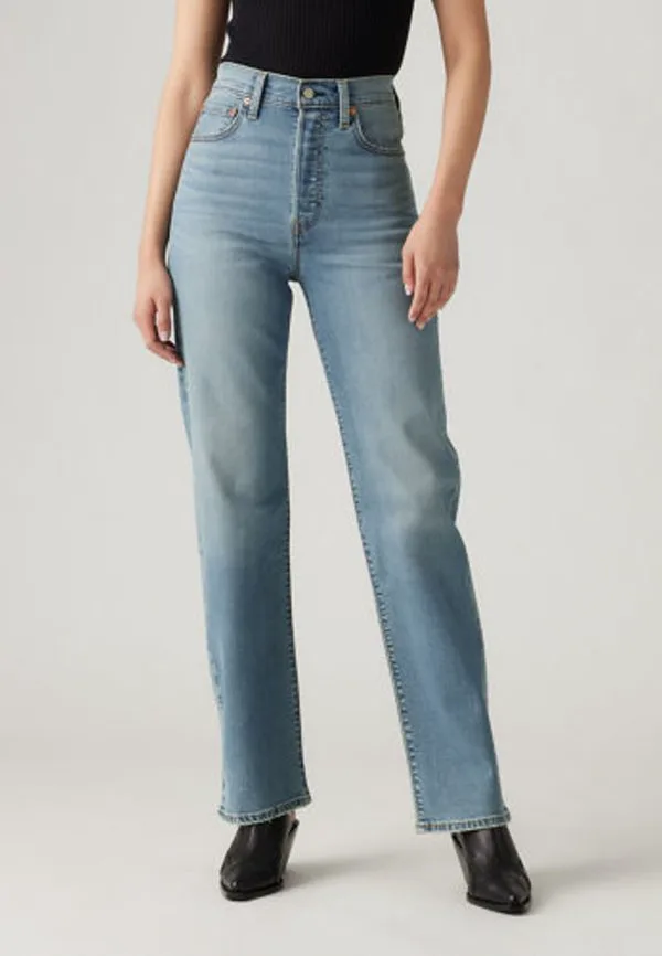 Джинсы прямого кроя с ребристым силуэтом. Levi'S, Light Blue