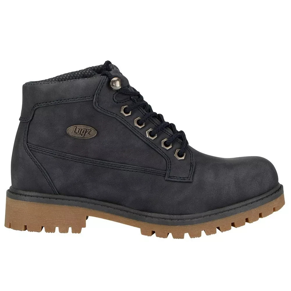 Женские ботинки Lugz Mantle Mid цвета морской волны с круглым носком и шнуровкой, синий — фото 2