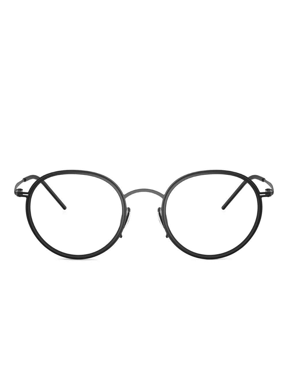 

Очки в круглой оправе GIORGIO ARMANI, черный