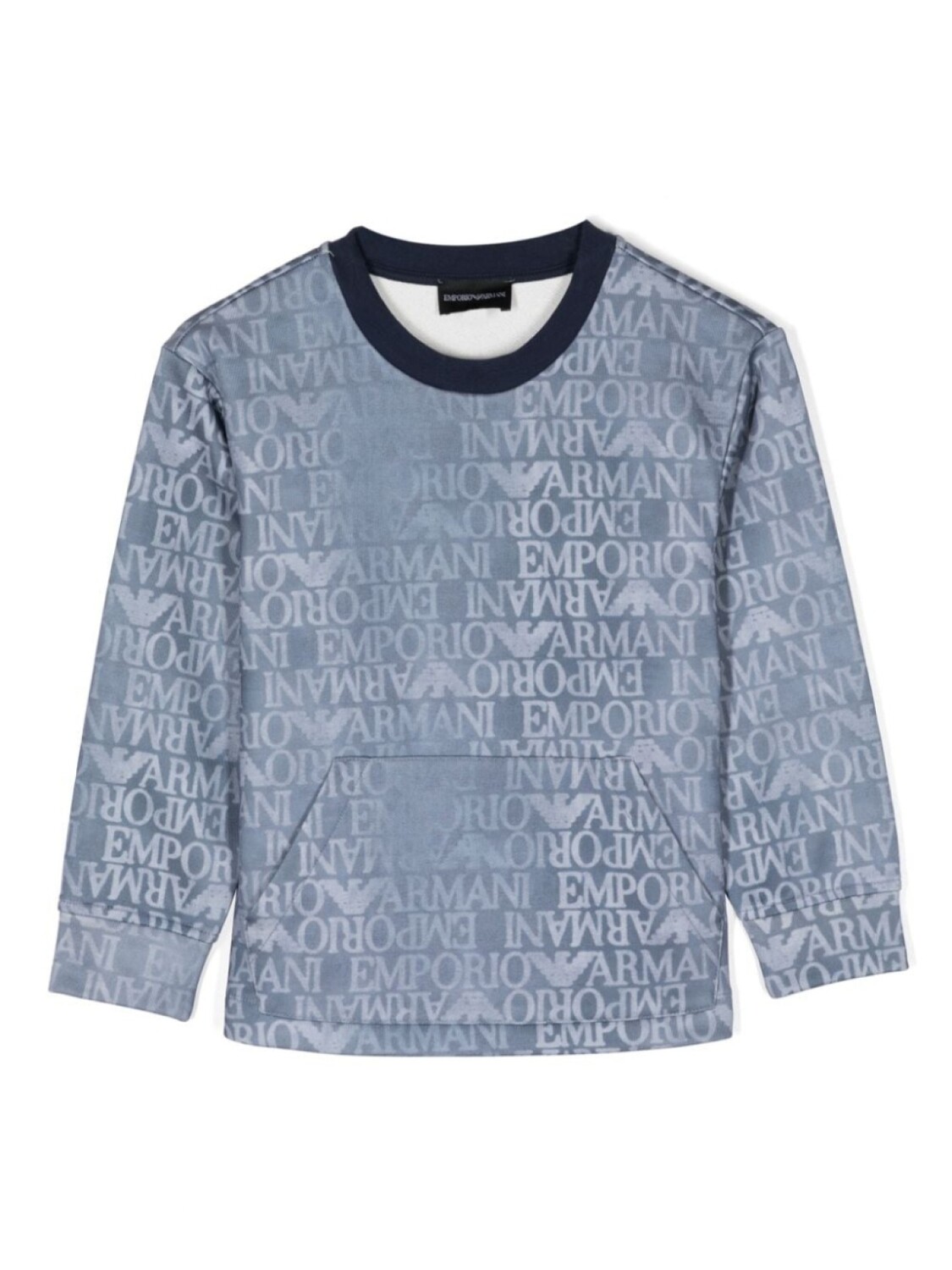 

Толстовка с логотипом Emporio Armani Kids, синий
