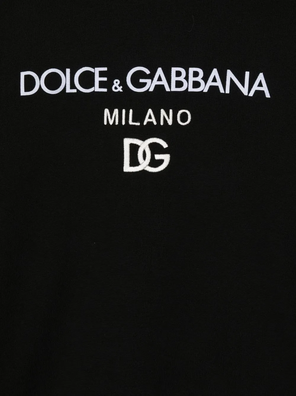 Джемпер с вышитым логотипом Dolce & Gabbana Kids, черный — фото 3
