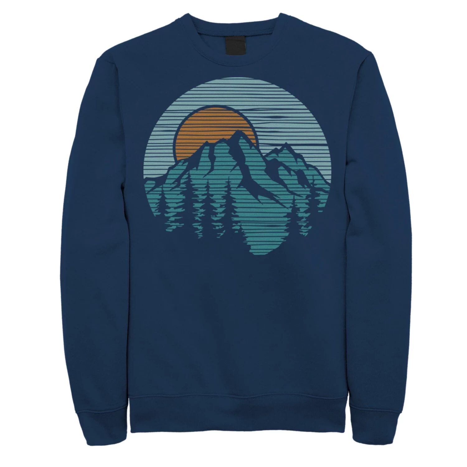

Мужской свитшот с логотипом Mountain Line Art Circle Licensed Character