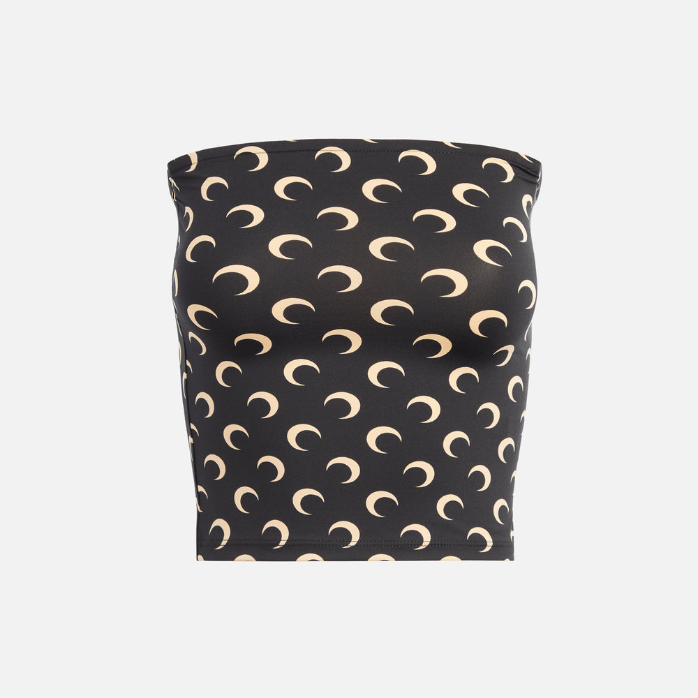 

Рубашка Marine Serre Recycled Moon Jersey Tube Top, цвет Inverse Tan