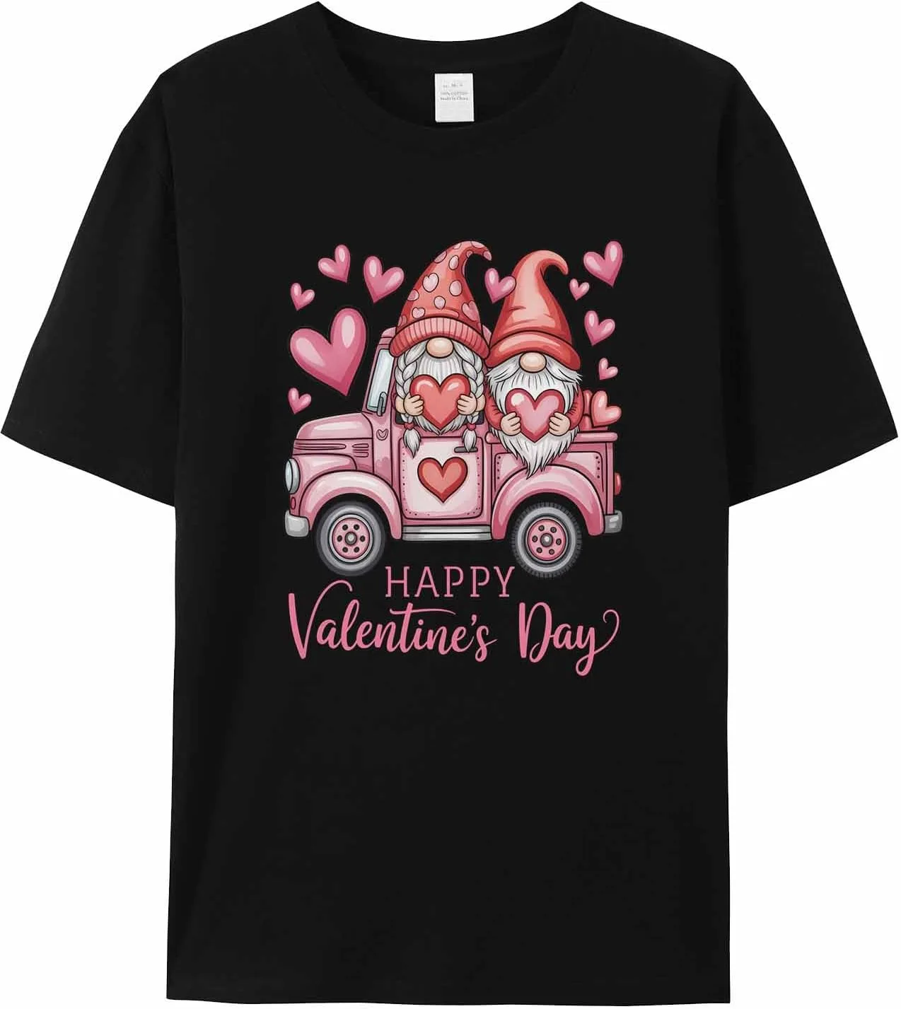 

Футболка мужская Romantic Gnome Car Heart jdudh