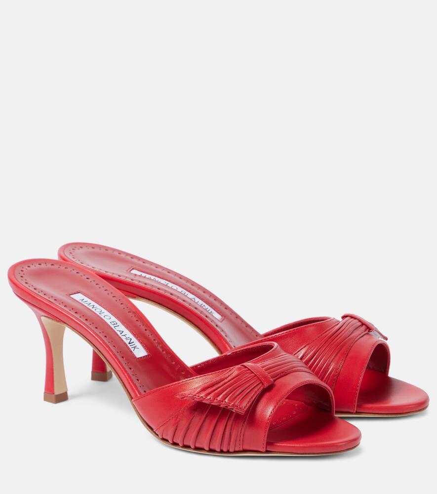 Ebakmu 70 кожаные мюли Manolo Blahnik, 6208 Bred