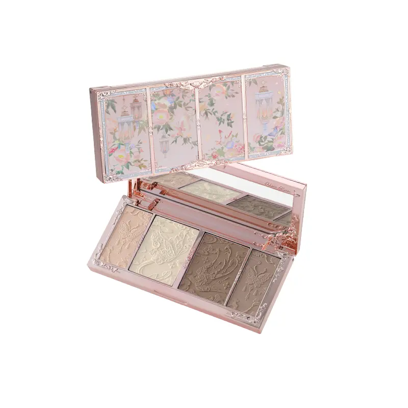 Палитра для контуринга и хайлайтинга Butterfly Cloud Shoulder Collection Relief Flower Knows, 01 moonlit palette — фото 2