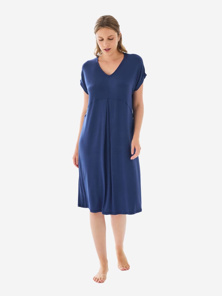 

Goldenbay Женское платье миди темно-синего цвета