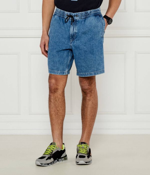 

Джинсовые шорты сандрю Relaxed fit Boss Orange, синий