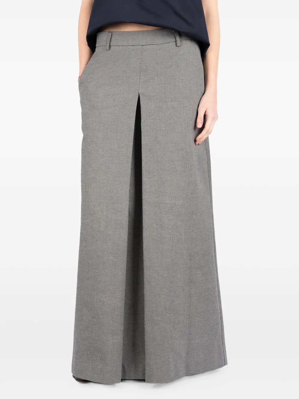 

Макси-юбка Victoria с разрезом спереди Societe Anonyme, серый