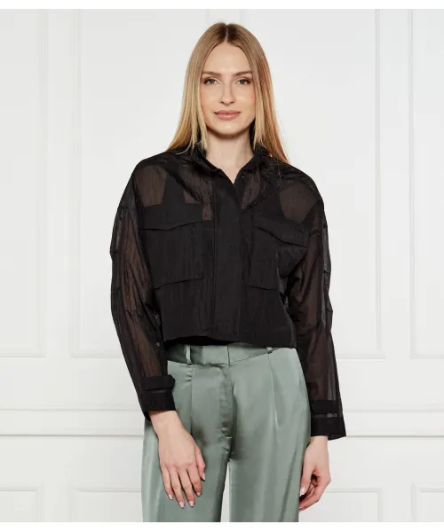 

Куртка Cropped fit Pinko, черный