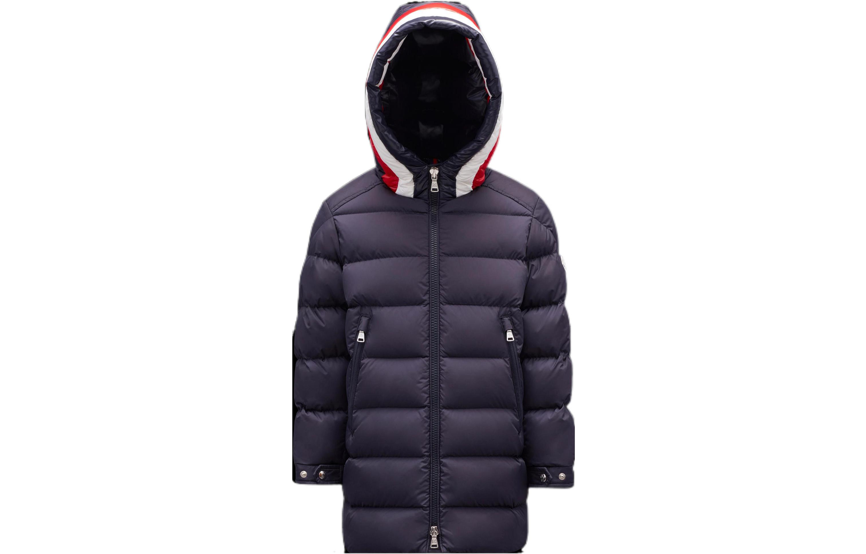 

Детский пуховик Moncler, темно-синий