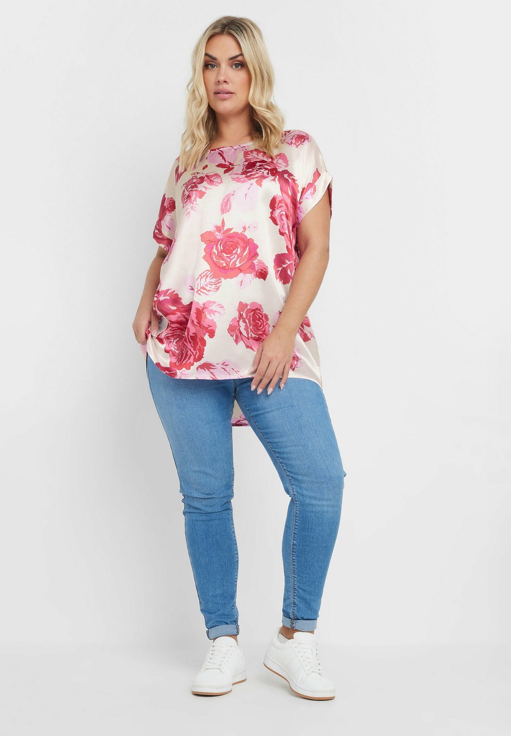 

Блуза FLORAL PRINT Yours Clothing, белый