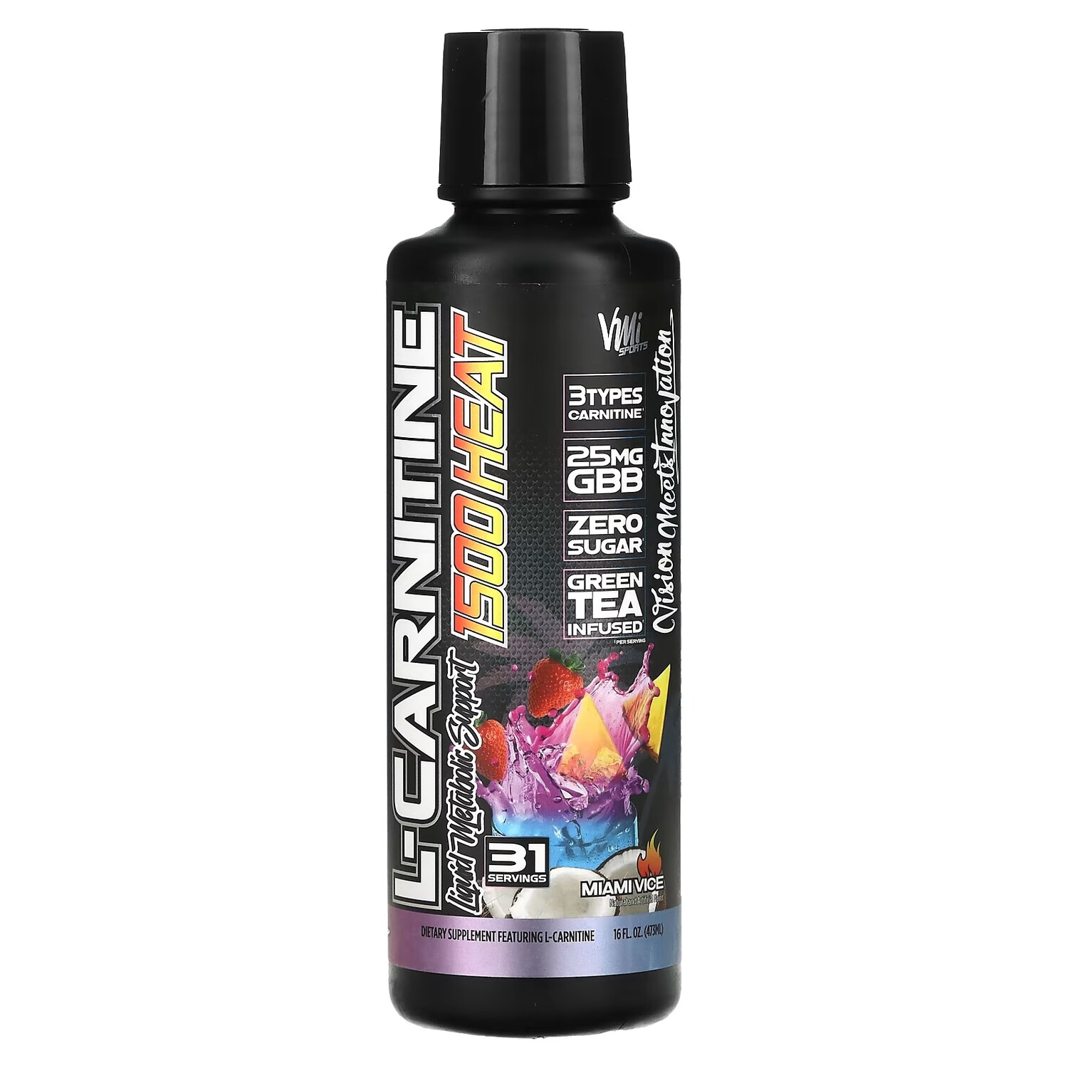 

Пищевая добавка VMI Sports L-Carnitine 1500 Heat Miami Vice, 473 мл