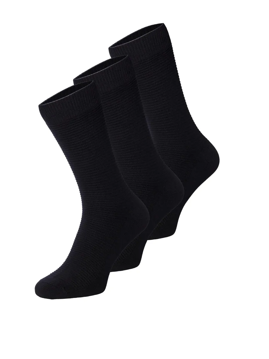 

Базовые носки Jack & Jones "3-PACK COTTON SOCK FIPO NOOS" (упаковка, 3 пары, 3 шт. в упаковке), черный