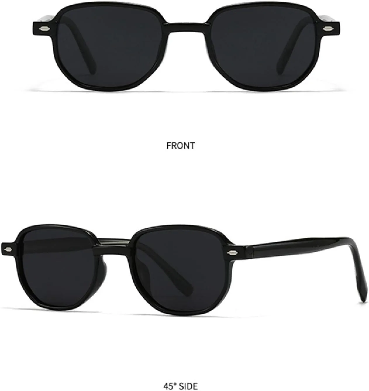 

Солнцезащитные очки Retro Rivets для женщин, роскошные модные солнцезащитные очки UV400 для мужчин, зеленые солнцезащитные очки TKKTLLT, Green Amber Grey