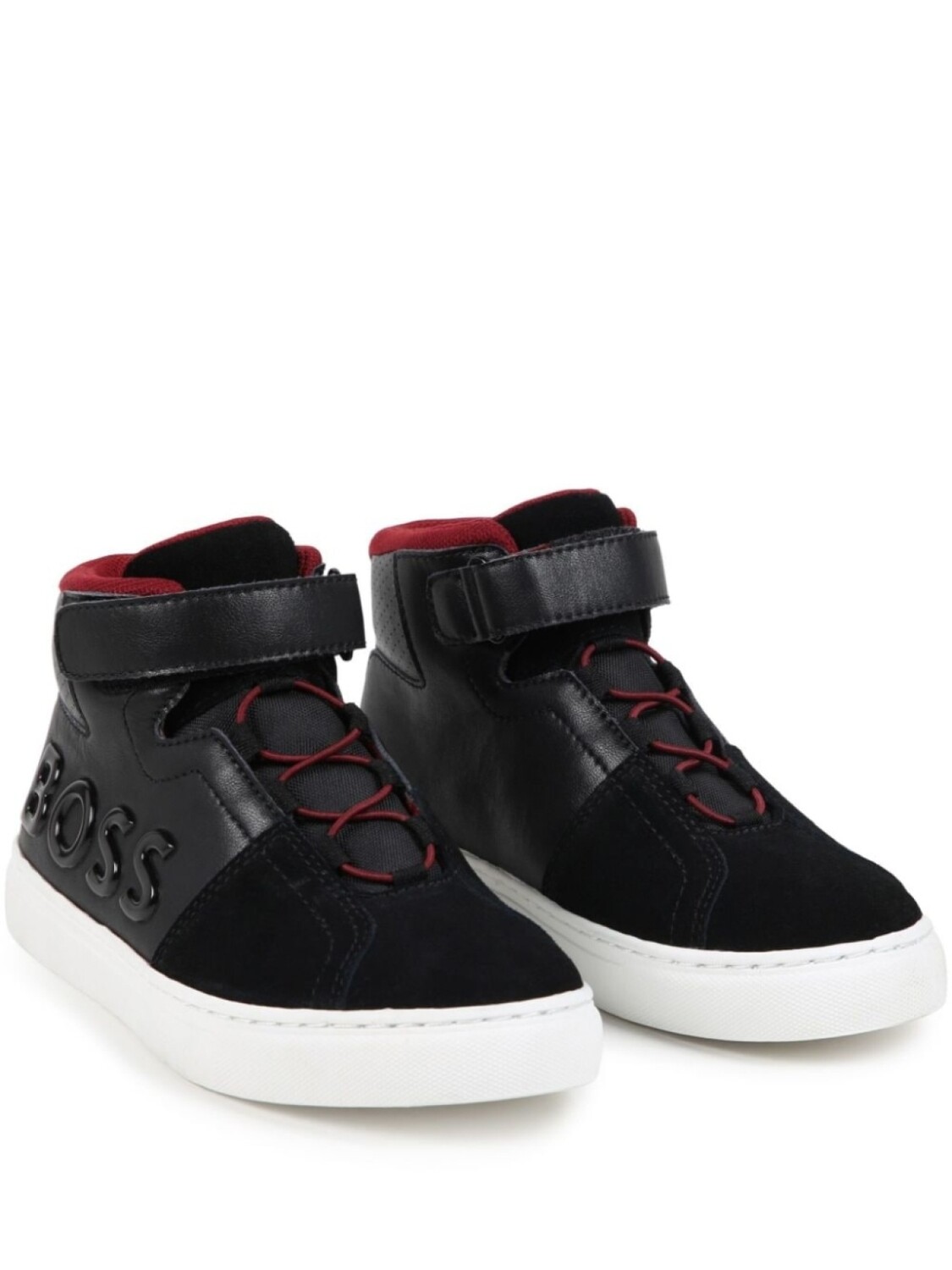 

BOSS Kidswear высокие кроссовки с логотипом, черный