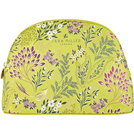 

Косметичка Sara Miller Beauty Haveli Garden Medium Green, туалетные принадлежности и косметические принадлежности, веганская кожа, принт, дорожный подарок Gegizun
