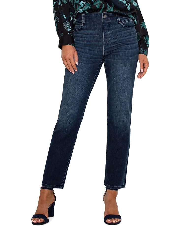 

Джинсы Liverpool Los Angeles Gia Glider Pull On Slim Mid Rise Stretch Denim in Warner Lake, цвет Warner Lake