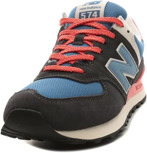 Кроссовки New Balance Unisex-Adult 574 V2, красный/синий — фото 2