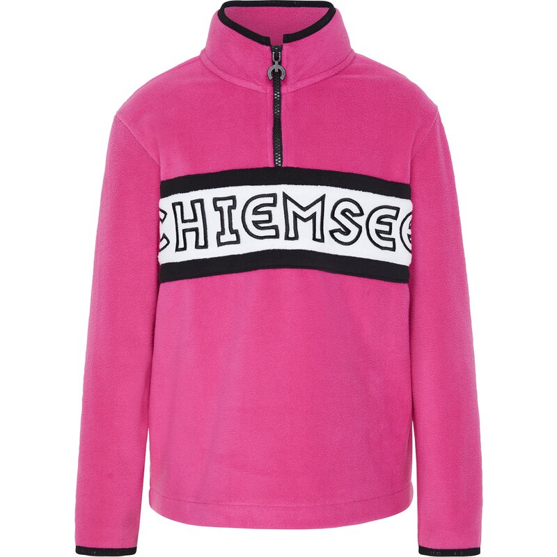 

Флисовый свитер с принтом Кимзе спереди Chiemsee, цвет magenta