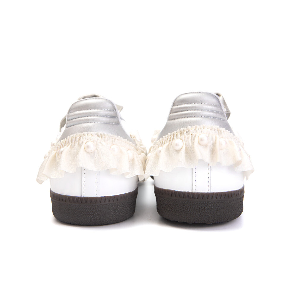 Adidas originals Samba Series Обувь для скейтбординга унисекс, White — фото 4