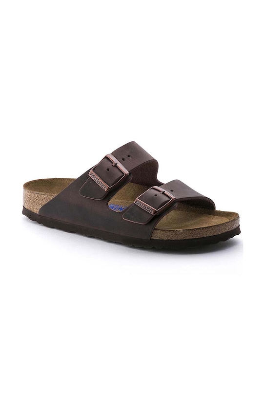 Кожаные сандалии Arizona Birkenstock, коричневый — фото 2