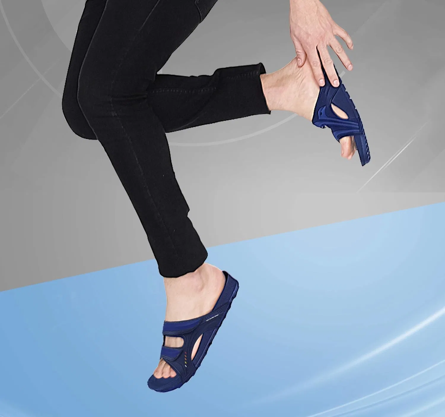 Сандалии с гелевой стелькой Gold Pigeon, черный Gold Pigeon Shoes — фото 2
