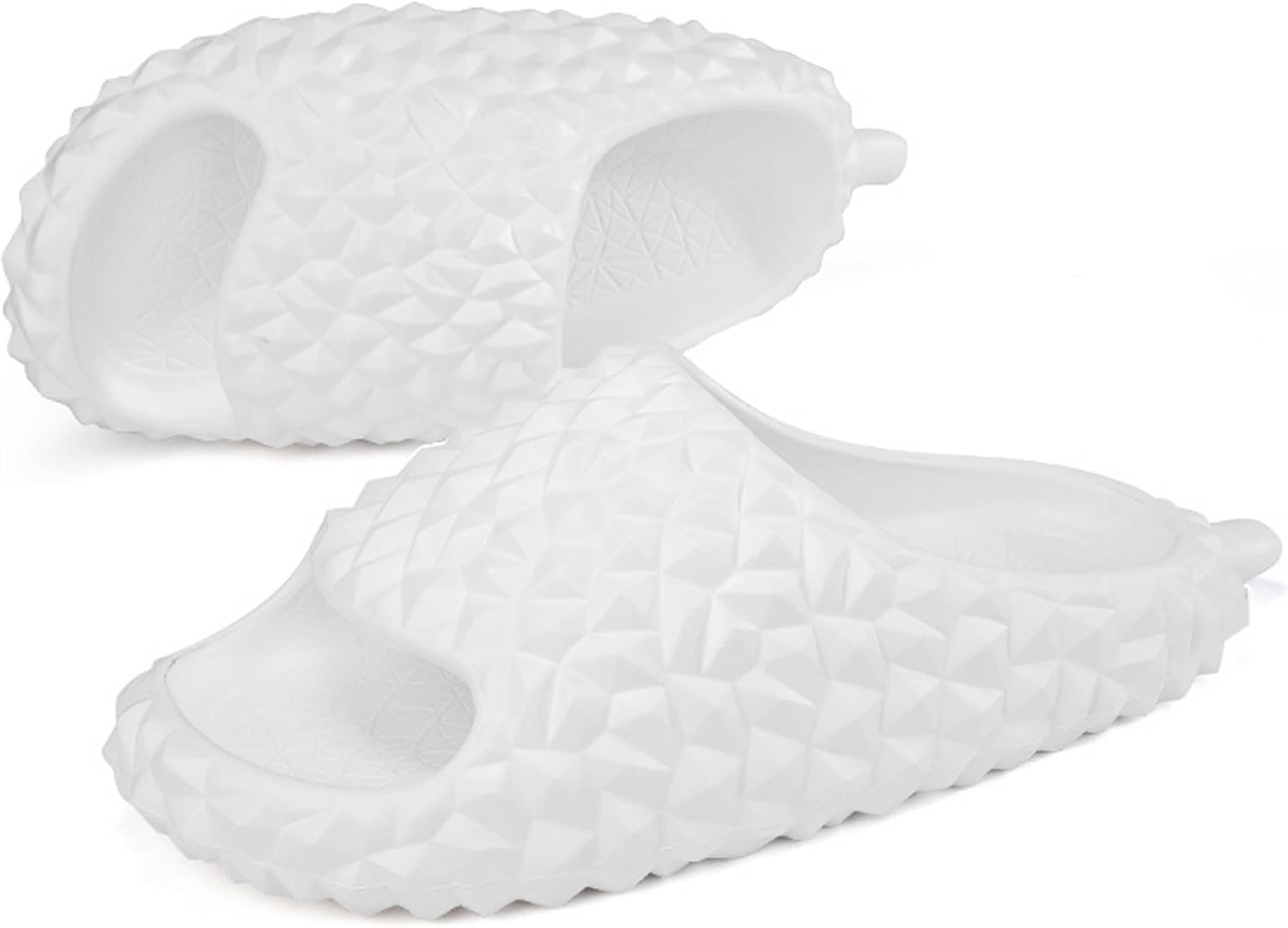 

Мужские и женские летние домашние нескользящие душевые тапочки, дышащие пляжные водные обувь, легко ухаживать, спортивные сандалии для бассейна, прогулок в парке и повседневного отдыха Wurmiuhd, белый