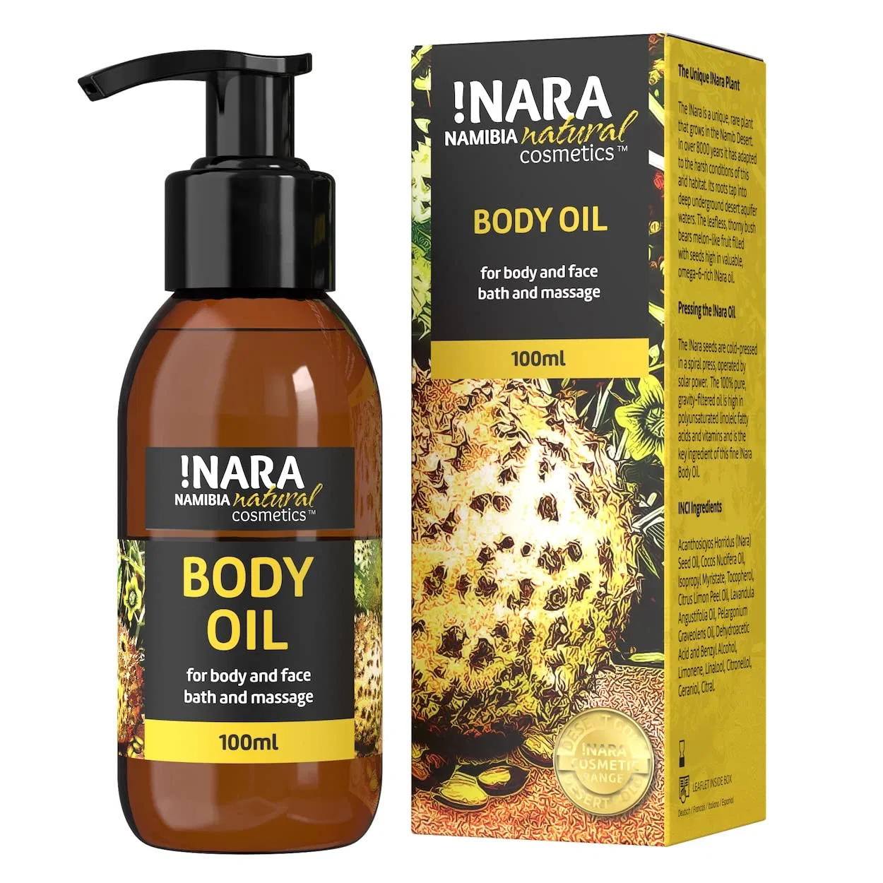 Масло для тела «Nara» для сухой чувствительной кожи !Nara Namibia Natural Cosmetics — фото 2